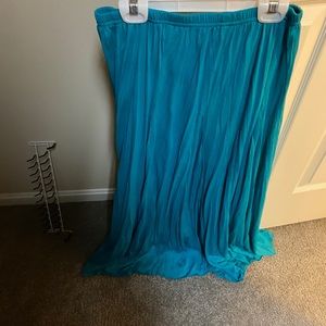 Teal maxi skirt